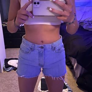 Trendy jean shorts